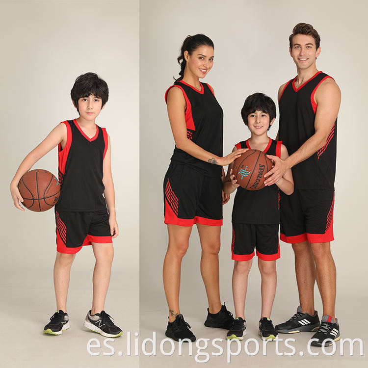 Uniformes de baloncesto de equipo de diseño superior Uniformes de camisetas de baloncesto de baloncesto negro con precio bajo